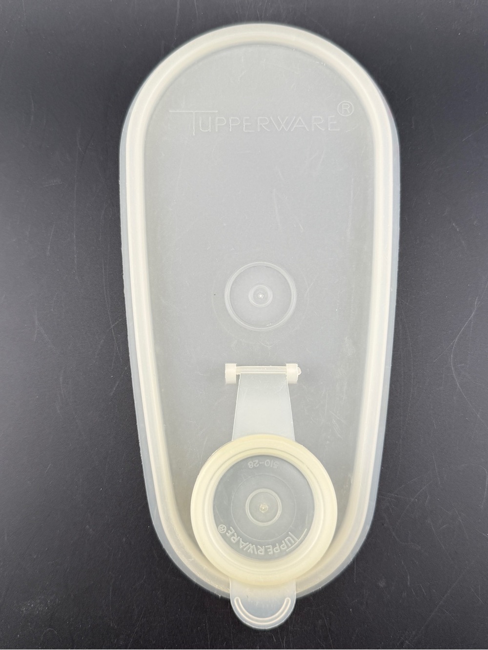 Tupperwear (2 PC) Container Seals with Cap #510-28 Flip Top Pour Spout Cap